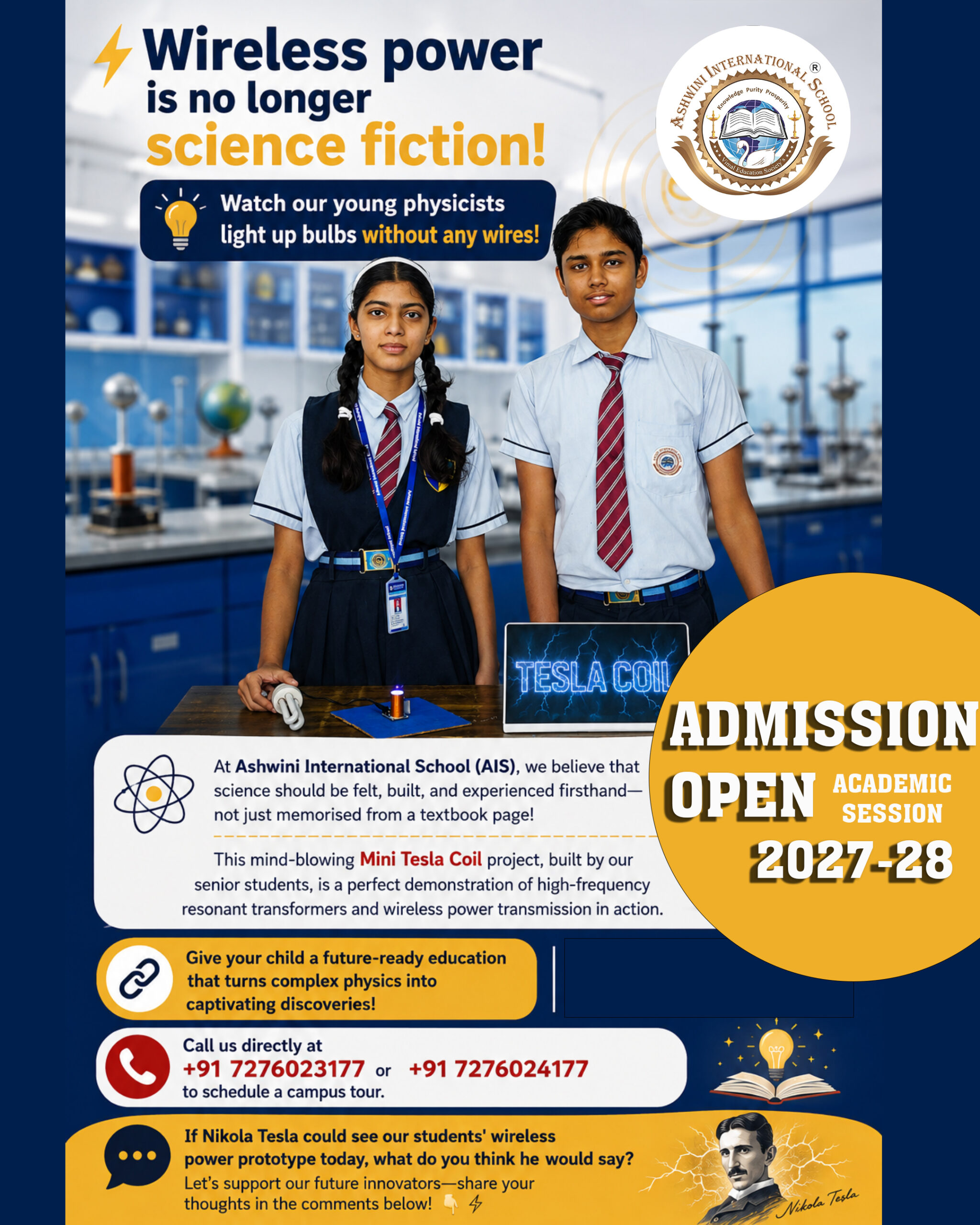 Admission Open 2026-27 At Ashwini International School